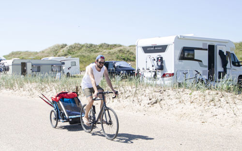 Vejers Strand Camping Pladsen Camper Cykel