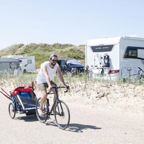 Vejers Strand Camping Pladsen Camper Cykel
