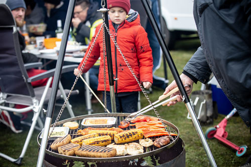 Vejers Strand Camping Pladsen Grill Aftensmad