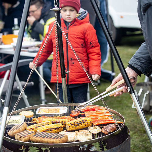 Vejers Strand Camping Pladsen Grill Aftensmad