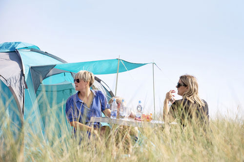 Vejers Strand Camping Pladsen Telt Morgenmad